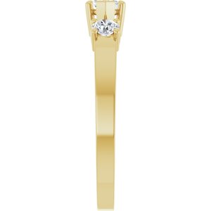 10K Yellow Gold 6x3.5 mm Marquise Ring Mounting – image 7