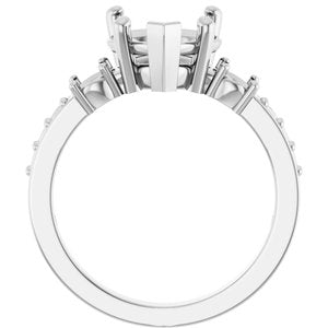 Continuum Sterling Silver 9x9 mm Heart Ring Mounting – image 4