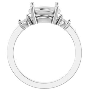Continuum Sterling Silver 10x8 mm Oval Ring Mounting – image 4