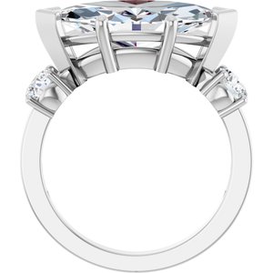 Continuum Sterling Silver 16x8 mm Marquise Ring Mounting – image 3