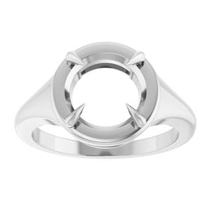 Continuum Sterling Silver 9 mm Round Ring Mounting – image 6