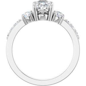Sterling Silver 8.5x5.5 mm Pear Ring Mounting – image 3