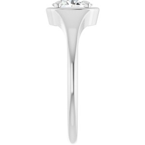 Sterling Silver 6.5x4.5 mm Oval Ring Mounting – image 7