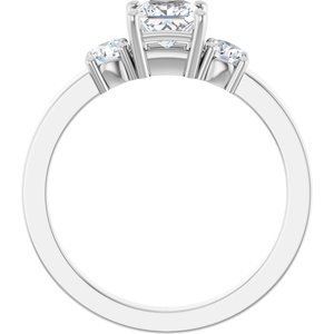 Platinum 4.5x4.5 mm Square Ring Mounting – image 3