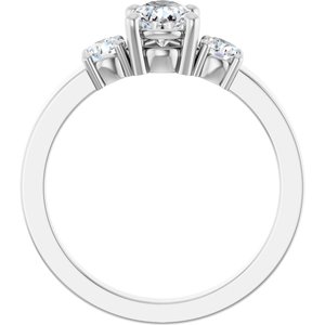 Platinum 7x5 mm Pear Ring Mounting – image 3
