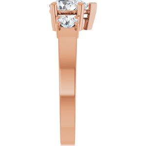 18K Rose Gold 7x5 mm Pear Ring Mounting – image 7