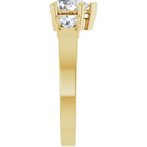 14K Yellow Gold 7x5 mm Pear Ring Mounting – image 7
