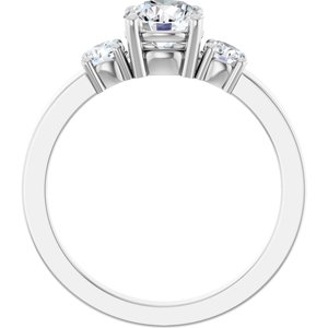 Sterling Silver 6 mm Round Ring Mounting – image 3