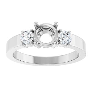 Platinum 6 mm Round Ring Mounting – image 6