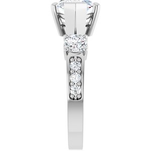 14K White Gold 15x7 mm Marquise Ring Mounting – image 7
