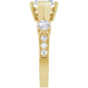 18K Yellow Gold 15x7 mm Marquise Ring Mounting – image 7