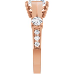 18K Rose Gold 15x7 mm Marquise Ring Mounting – image 7