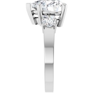 Continuum Sterling Silver 10x10 mm Heart Ring Mounting – image 7