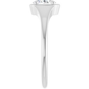 Sterling Silver 6x4 mm Oval Ring Mounting – image 7