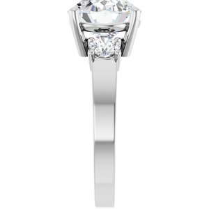 Sterling Silver 11x9 mm Oval Ring Mounting – image 7