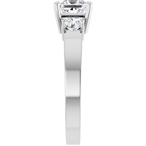 Continuum Sterling Silver 5x5 mm Square Ring Mounting – image 7