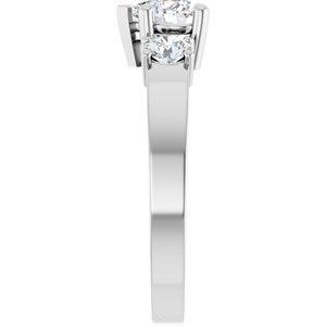 14K White Gold 5.5x5.5 mm Heart Ring Mounting – image 7