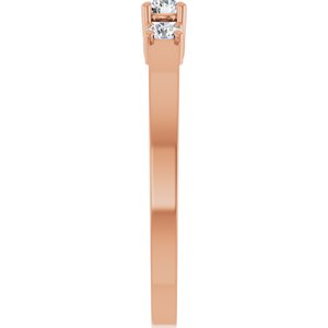 10K Rose Gold 3 mm Round Ring Mounting – image 7