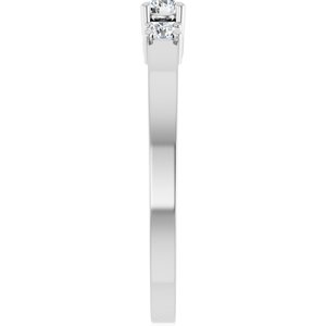 10K White Gold 3 mm Round Ring Mounting – image 7