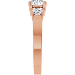 14K Rose Gold 7.5x5.5 mm Oval Ring Mounting – image 7