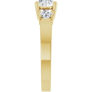 18K Yellow Gold 7.5x5.5 mm Oval Ring Mounting – image 7