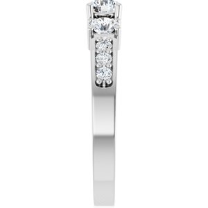 Continuum Sterling Silver 4.1 mm Round Ring Mounting – image 7