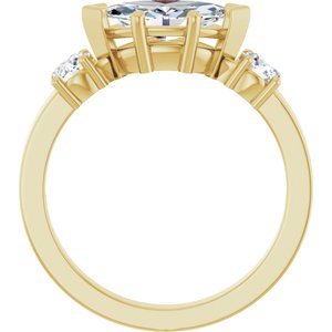 10K Yellow Gold 10x5 mm Marquise Ring Mounting – image 3
