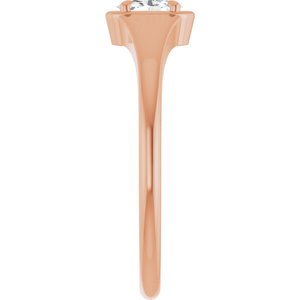 10K Rose Gold 5x3 mm Oval Ring Mounting – image 7