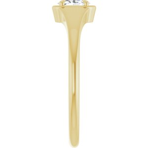 10K Yellow Gold 5x3 mm Oval Ring Mounting – image 7