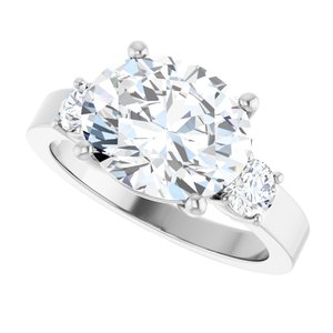 Continuum Sterling Silver 11x9 mm Oval Ring Mounting – image 8