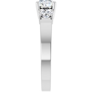 14K White Gold 7x5 mm Oval Ring Mounting – image 7