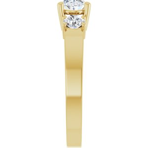 14K Yellow Gold 7x5 mm Oval Ring Mounting – image 7