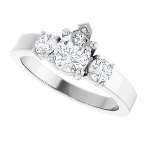 Continuum Sterling Silver 7x5 mm Pear Ring Mounting – image 8