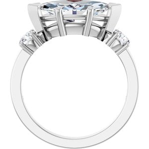 Sterling Silver 13x6.5 mm Marquise Ring Mounting – image 3