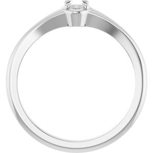 Platinum 5x3 mm Oval Ring Mounting – image 4