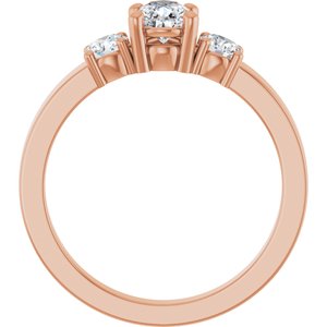 10K Rose Gold 6.5x4.5 mm Pear Ring Mounting – image 3