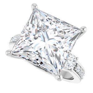 Continuum Sterling Silver 12x12 mm Square Ring Mounting – image 8