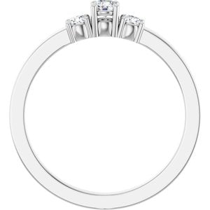 Sterling Silver 3 mm Round Ring Mounting – image 3