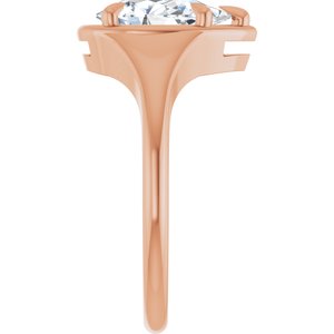 14K Rose Gold 10x6 mm Pear Ring Mounting – image 7