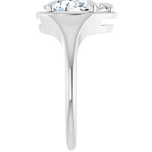 Continuum Sterling Silver 10x6 mm Pear Ring Mounting – image 7