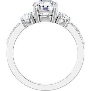 Platinum 7 mm Round Ring Mounting – image 3