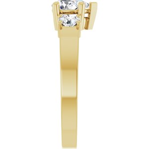 14K Yellow Gold 6.5x4.5 mm Pear Ring Mounting – image 7
