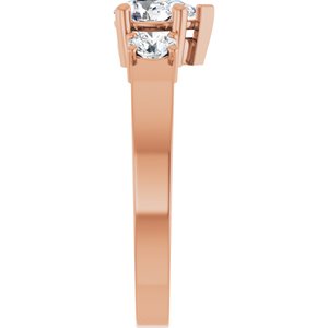 18K Rose Gold 6.5x4.5 mm Pear Ring Mounting – image 7