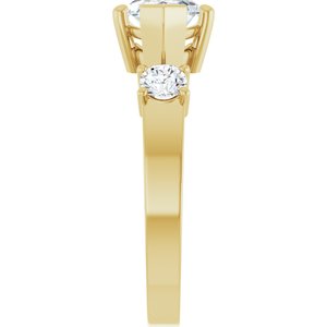 14K Yellow Gold 13x6.5 mm Marquise Ring Mounting – image 7