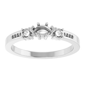 Sterling Silver 5x3 mm Marquise Ring Mounting – image 6