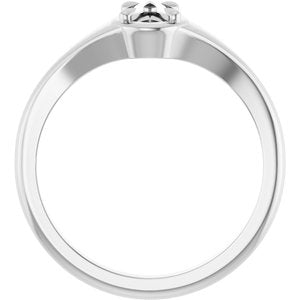Sterling Silver 6x4 mm Pear Ring Mounting – image 4