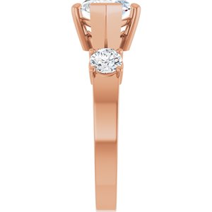 10K Rose Gold 15x7 mm Marquise Ring Mounting – image 7