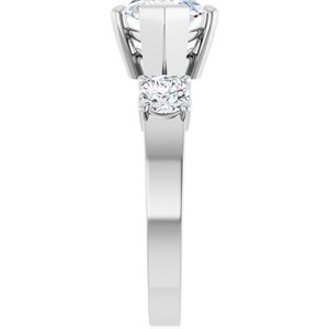 10K White Gold 15x7 mm Marquise Ring Mounting – image 7