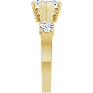 14K Yellow Gold 15x7 mm Marquise Ring Mounting – image 7