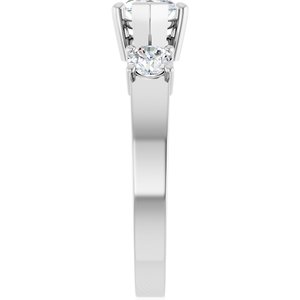 14K White Gold 10x5 mm Marquise Ring Mounting – image 7